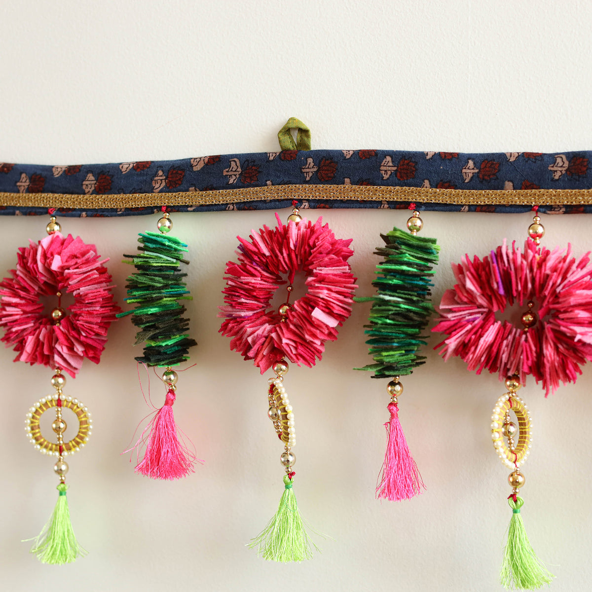 Handmade Beadwork Felt Bandhanwar Toran 09