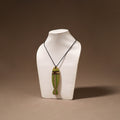 Kerala Mural Handpainted Bamboo Fish Necklace 167