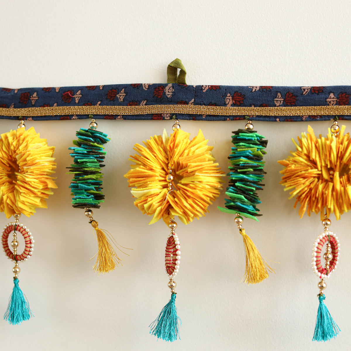 Handmade Beadwork Felt Bandhanwar Toran 10