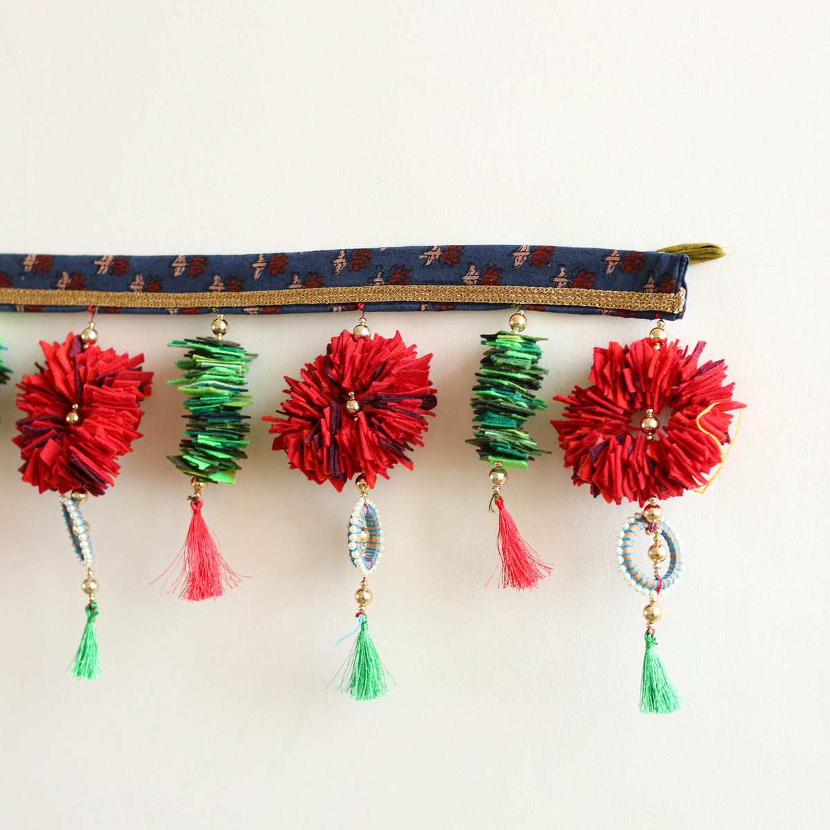 Handmade Beadwork Felt Bandhanwar Toran 13