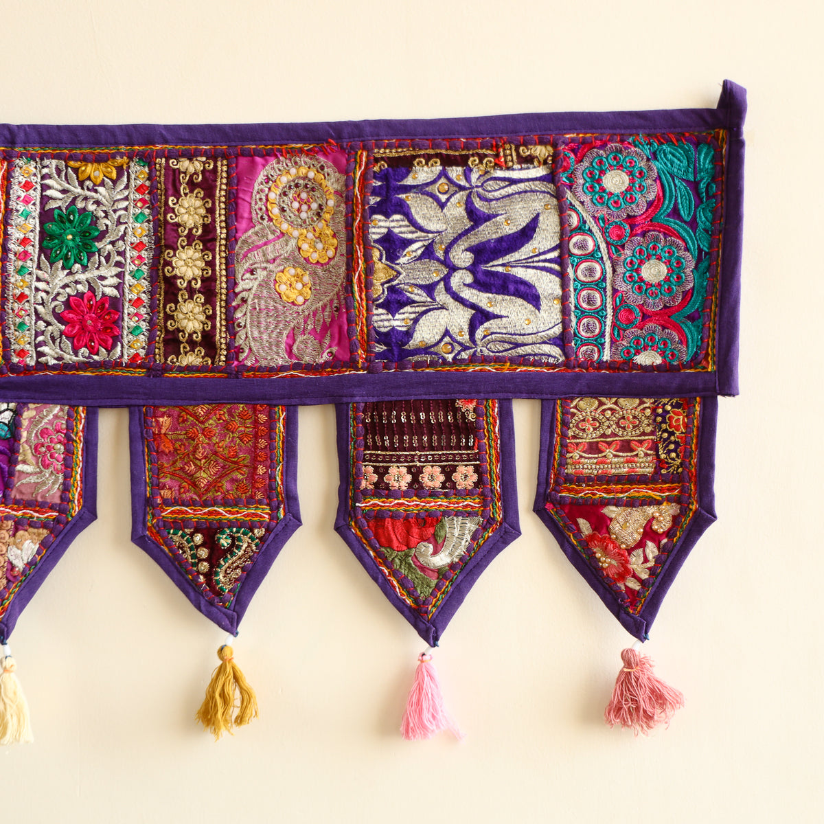 Khambadiya patchwork toran for festive decor