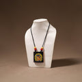 Kerala Mural Handpainted Bamboo Necklace 174