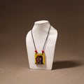 Kerala Mural Handpainted Bamboo Necklace 177