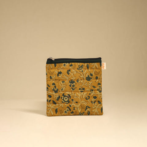 Yellow - Handmade Quilted Utility Pouch 11