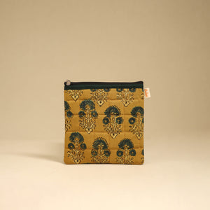 Yellow - Handmade Quilted Utility Pouch 12