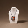 Kerala Mural Handpainted Bamboo Necklace 182