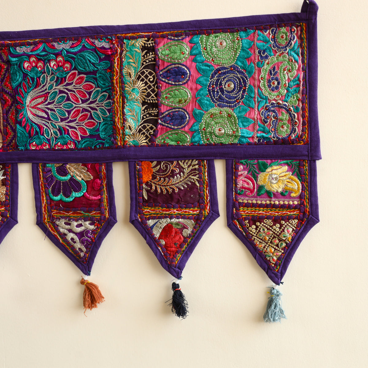 Khambadiya patchwork toran for festive decor