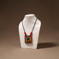 Kerala Mural Handpainted Bamboo Necklace 183