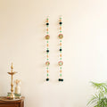 Handmade Gota Patti Hanging with Zari Balls Beadwork for Festive Decor (Set of 2) 14