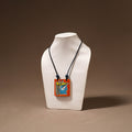 Kerala Mural Handpainted Bamboo Necklace 187