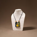 Kerala Mural Handpainted Bamboo Necklace 191