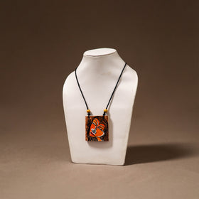 Kerala Mural Handpainted Bamboo Necklace 200
