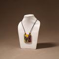 Kerala Mural Handpainted Bamboo Necklace 201