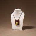 Kerala Mural Handpainted Bamboo Necklace 203