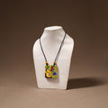 Kerala Mural Handpainted Bamboo Necklace 204
