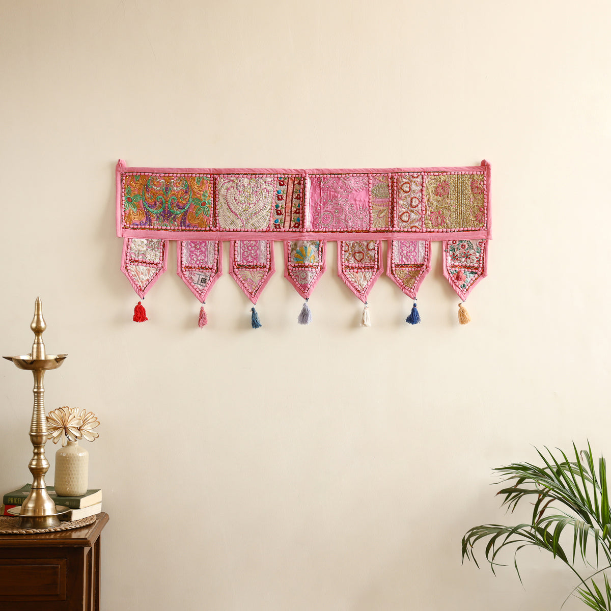 Khambadiya patchwork toran for festive decor