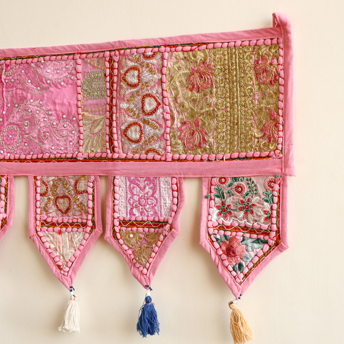 Khambadiya patchwork toran for festive decor