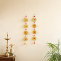 Handmade Gota Patti Hanging with Pom-Pom Beadwork for Festive Decor (Set of 2) 03