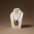 Kerala Mural Handpainted Bamboo Necklace 211
