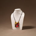 Kerala Mural Handpainted Bamboo Necklace 212