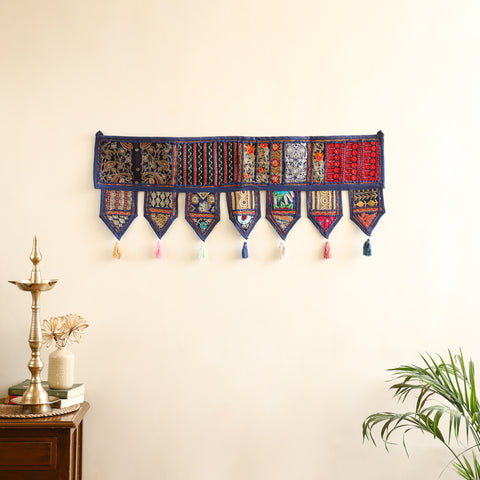 Khambadiya patchwork toran for festive decor
