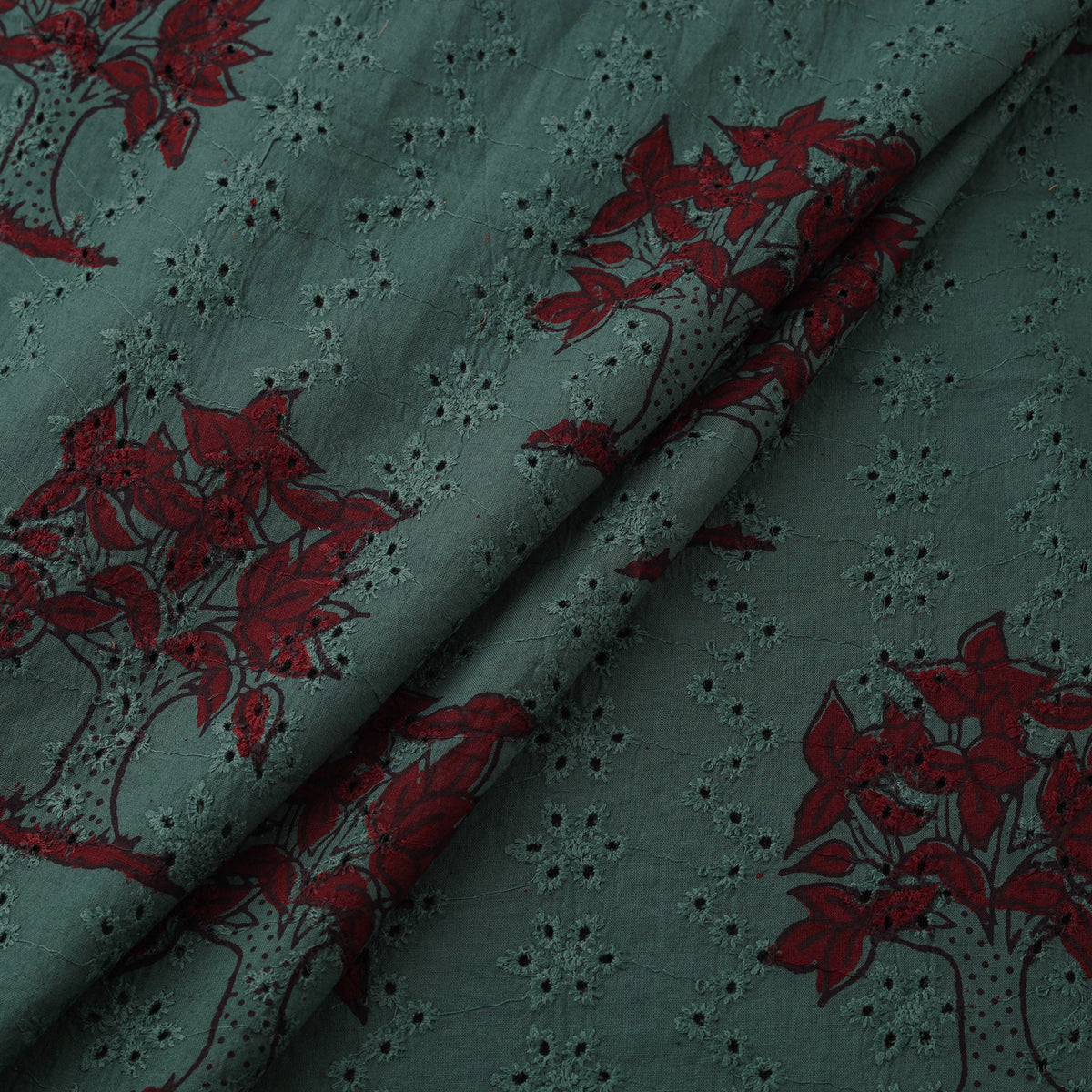 Bagh Hand Block Print Natural Dyed Cotton Hakoba Fabric 01