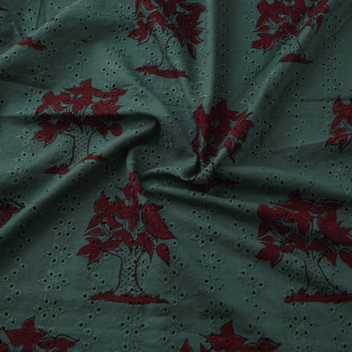 Bagh Hand Block Print Natural Dyed Cotton Hakoba Fabric 01