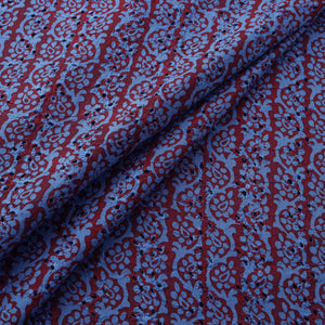 Bagh Hand Block Print Natural Dyed Cotton Hakoba Fabric 03