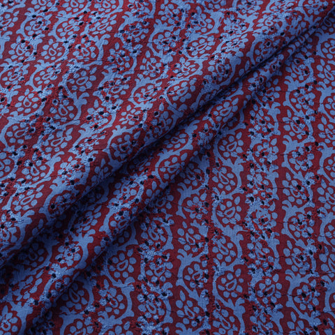 Bagh Hand Block Print Natural Dyed Cotton Hakoba Fabric 03