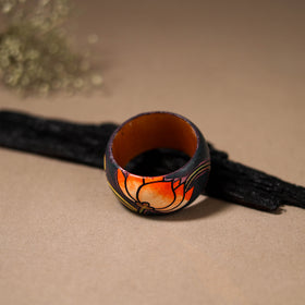 Kerala Mural Handpainted Wooden Bangle (Size - 2-4) 62