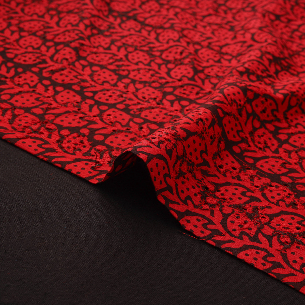 Bagh Hand Block Print Natural Dyed Cotton Hakoba Fabric 04