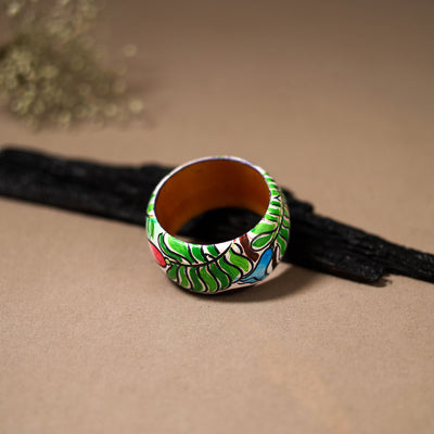 Kerala Mural Handpainted Wooden Bangle (Size - 2-4) 64