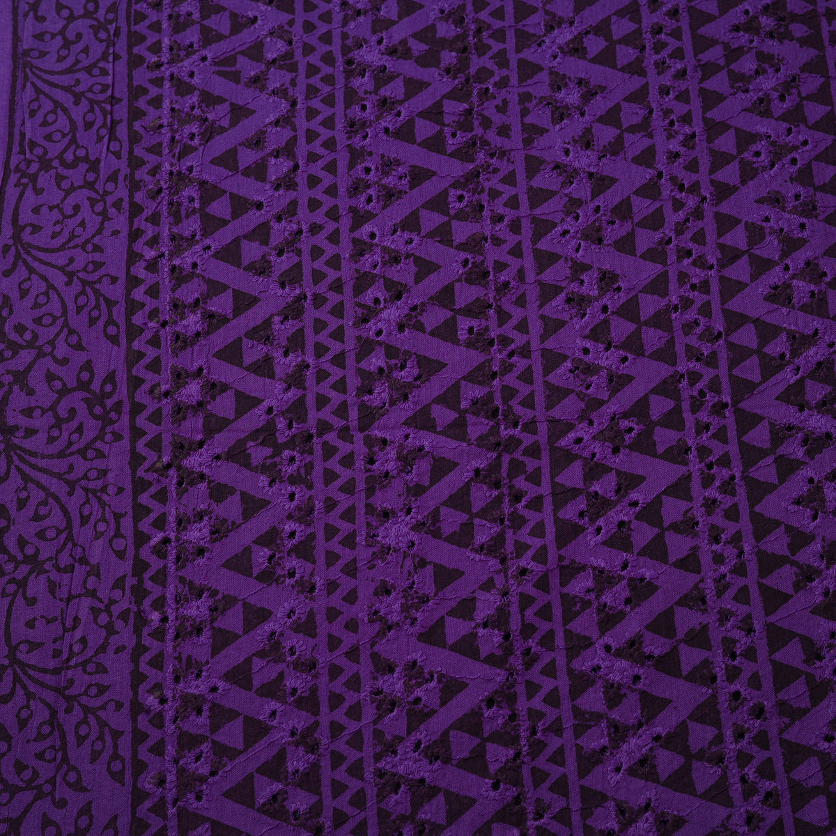 Bagh Hand Block Print Natural Dyed Cotton Hakoba Fabric 05