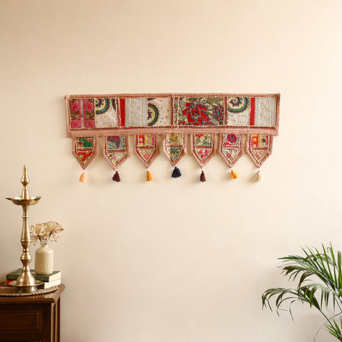 Khambadiya patchwork toran for festive decor