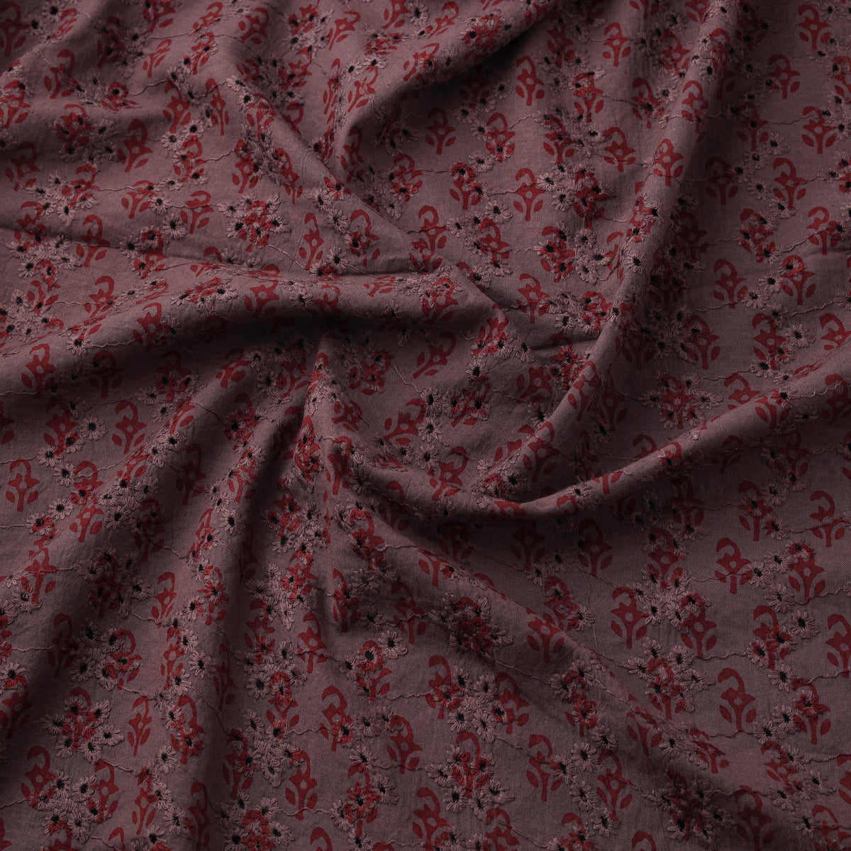Bagh Hand Block Print Natural Dyed Cotton Hakoba Fabric 07
