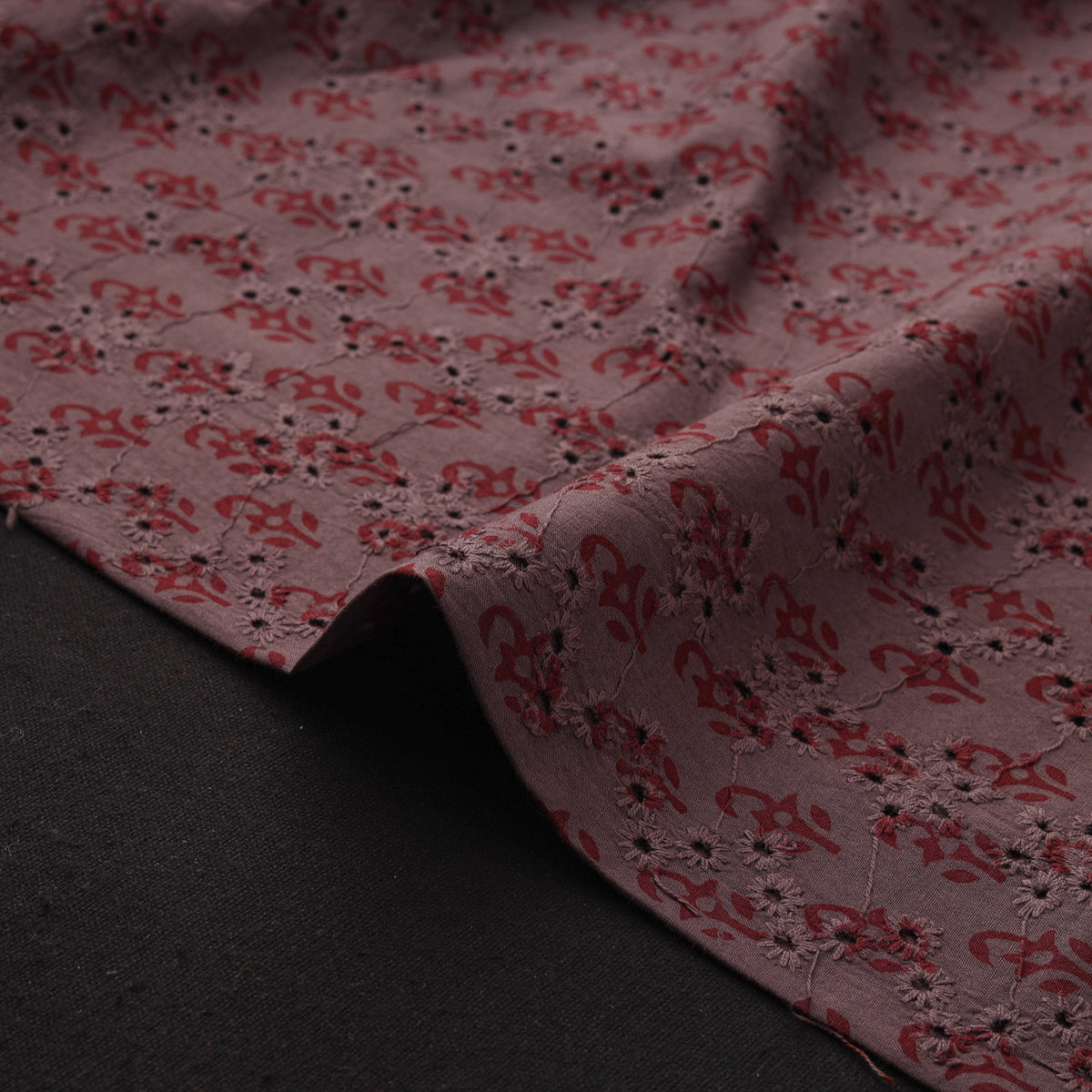 Bagh Hand Block Print Natural Dyed Cotton Hakoba Fabric 07
