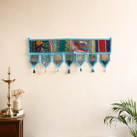 Khambadiya patchwork toran for festive decor