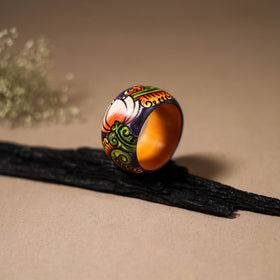 Kerala Mural Handpainted Wooden Bangle (Size - 2-4) 69