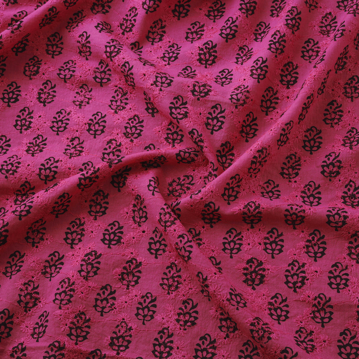 Bagh Hand Block Print Natural Dyed Cotton Hakoba Fabric 08