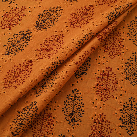 Bagh Hand Block Print Natural Dyed Cotton Hakoba Fabric 09