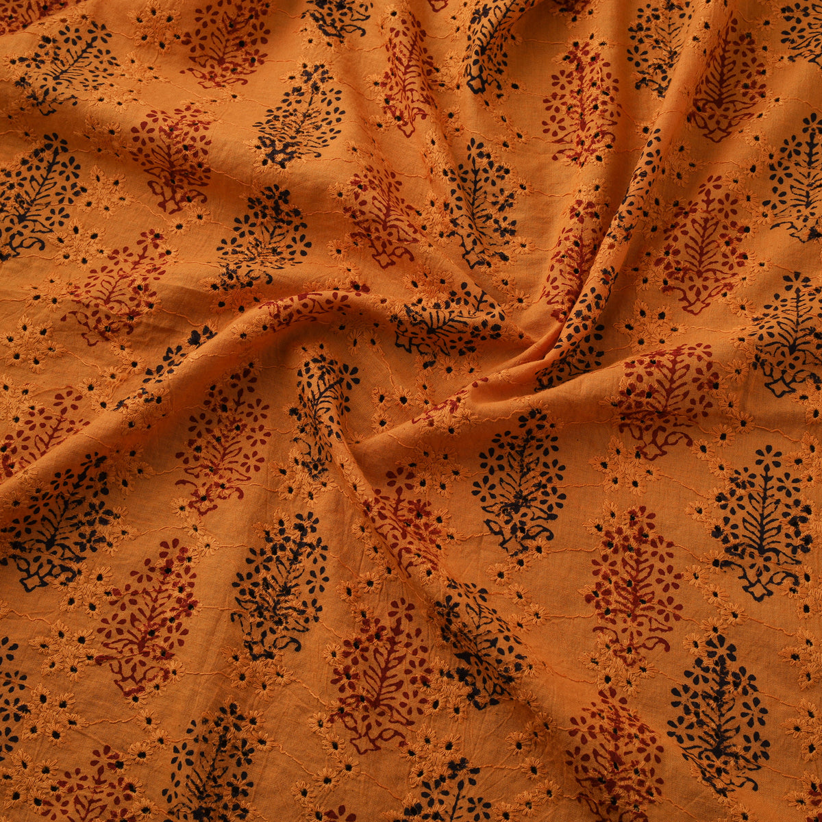 Bagh Hand Block Print Natural Dyed Cotton Hakoba Fabric 09