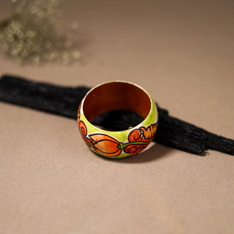Kerala Mural Handpainted Wooden Bangle (Size - 2-6) 77