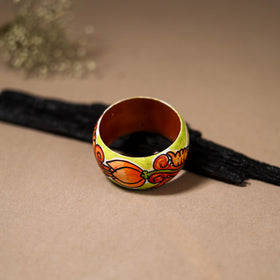 Kerala Mural Handpainted Wooden Bangle (Size - 2-6) 77