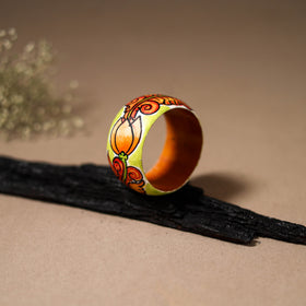 Kerala Mural Handpainted Wooden Bangle (Size - 2-6) 77