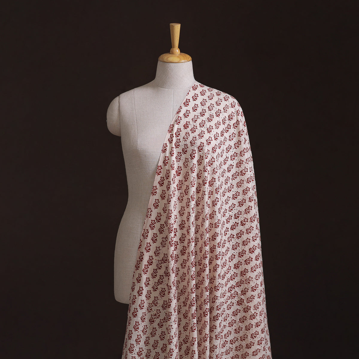 Bagh Hand Block Print Natural Dyed Cotton Hakoba Fabric 06
