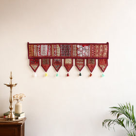 Khambadiya patchwork toran for festive decor