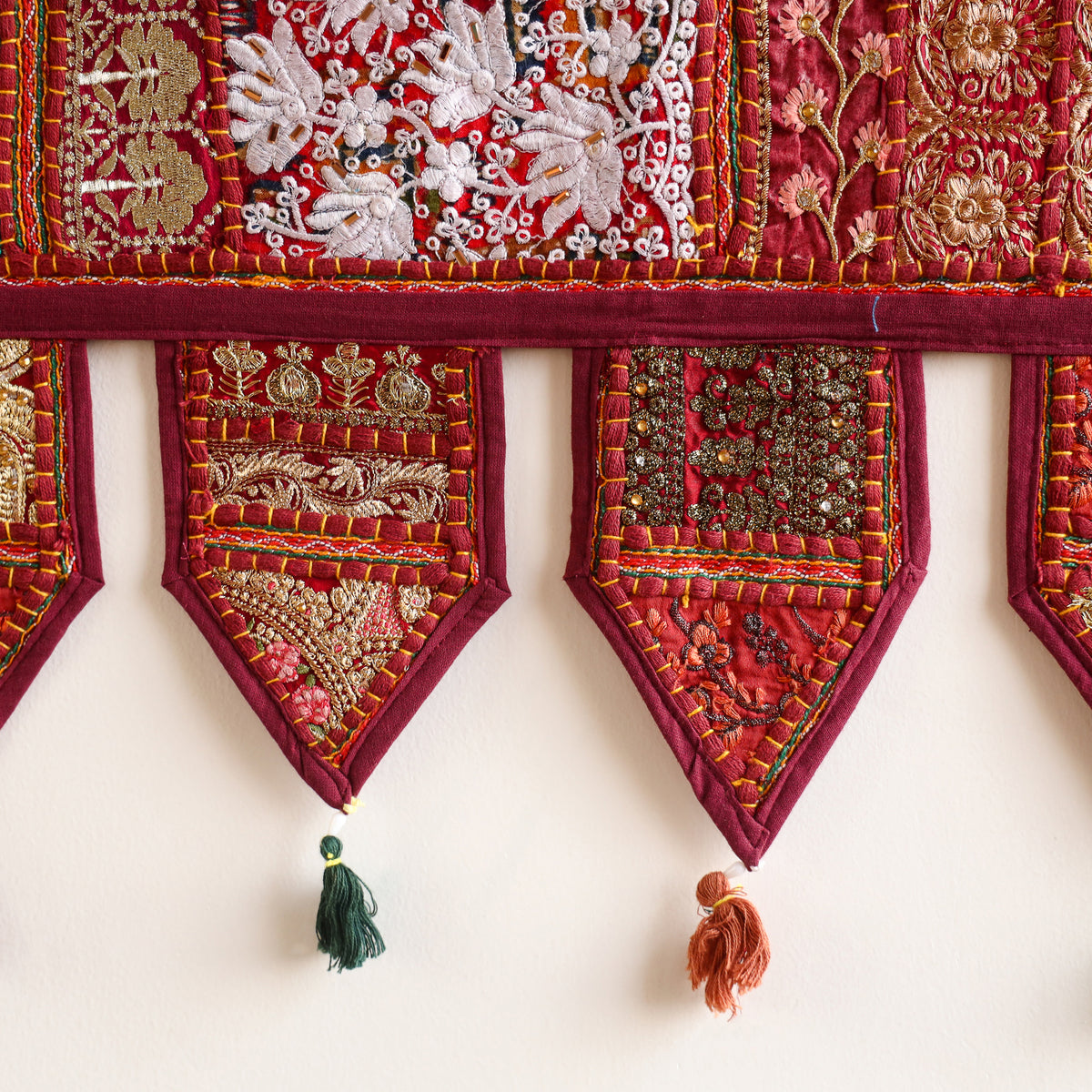 Khambadiya patchwork toran for festive decor