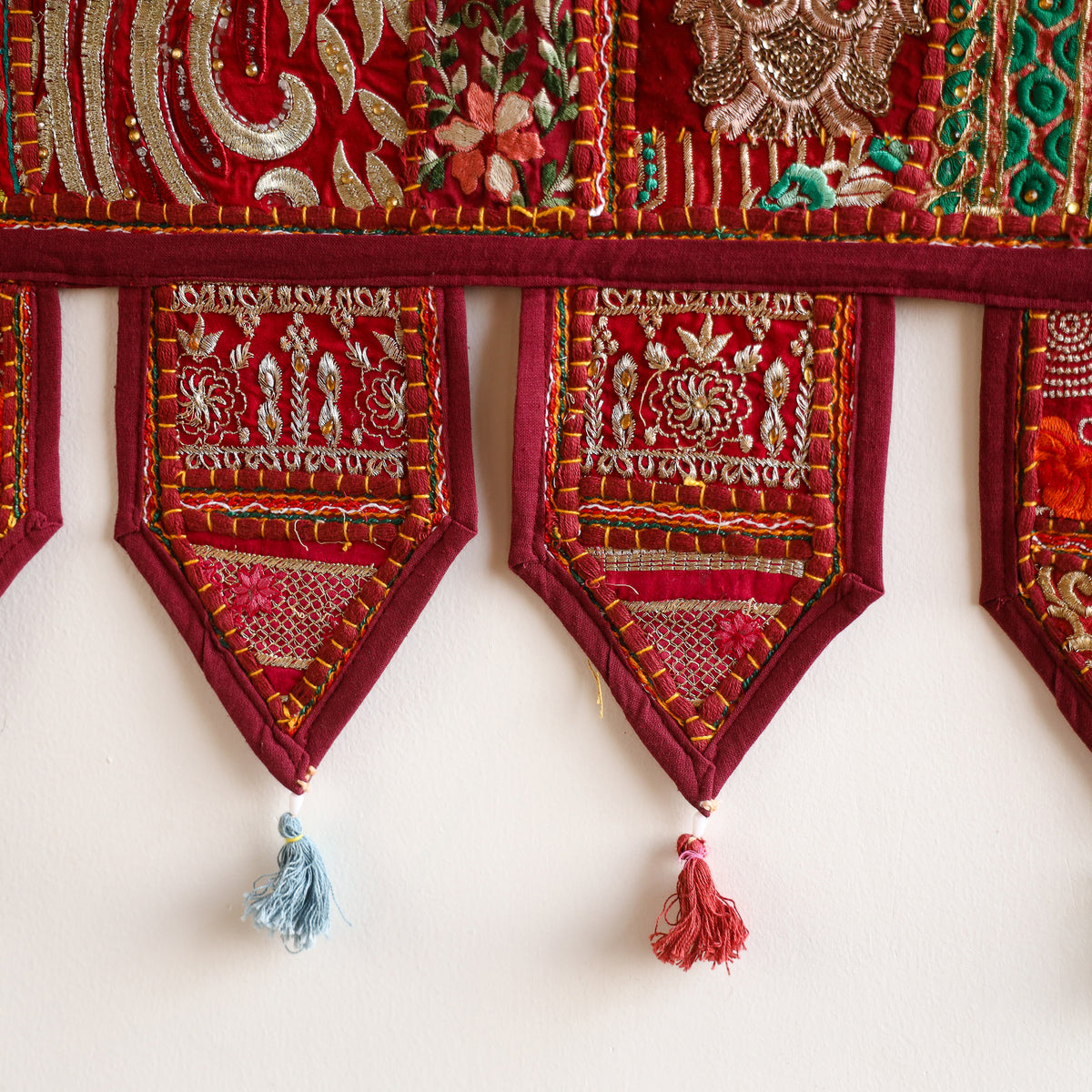 Khambadiya patchwork toran for festive decor