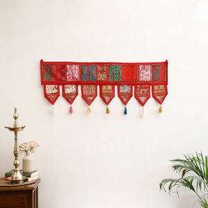 Khambadiya patchwork toran for festive decor