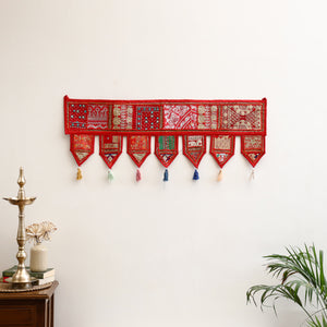 Khambadiya patchwork toran for festive decor